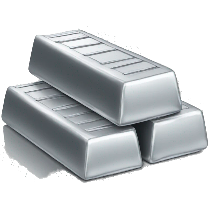 3 silver bars emoji