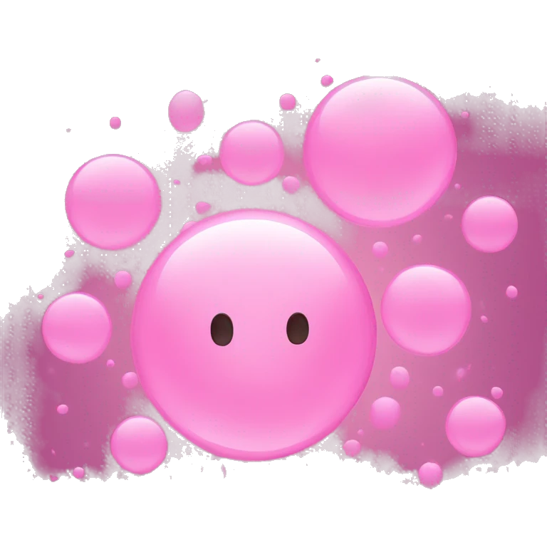 Pink bubbles  emoji