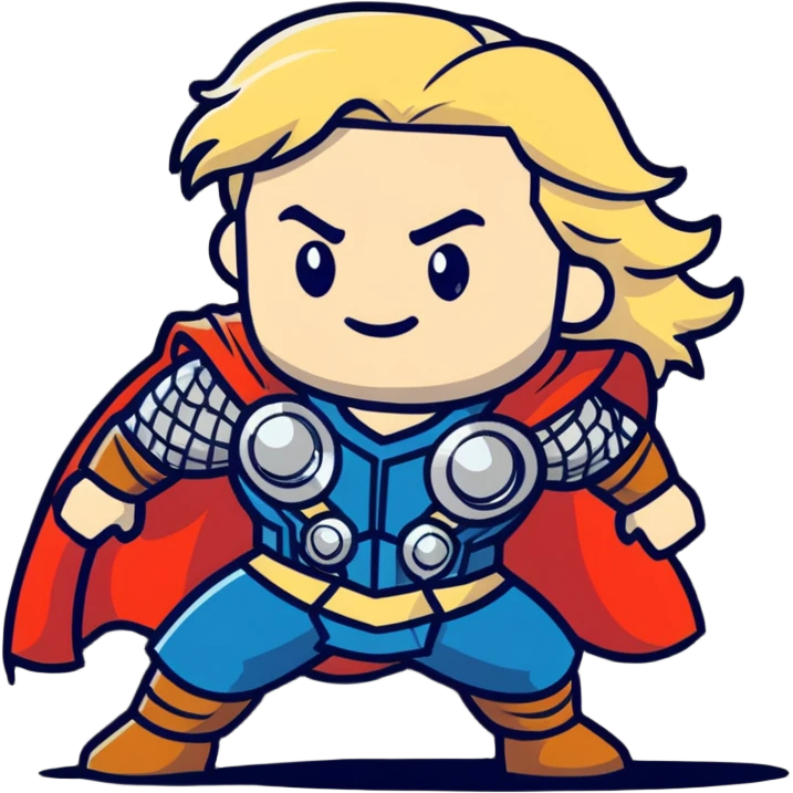 thor with flowing blonde hair emoji
