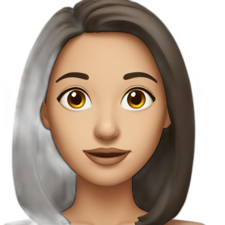 beautiful brunette woman emoji