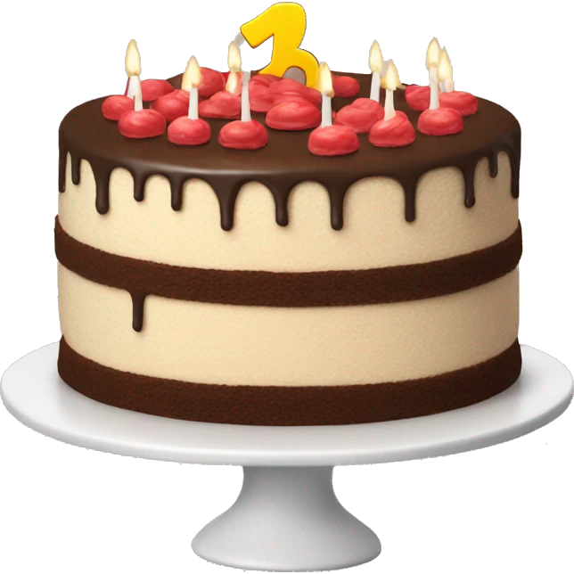 cake with 18 on it emoji