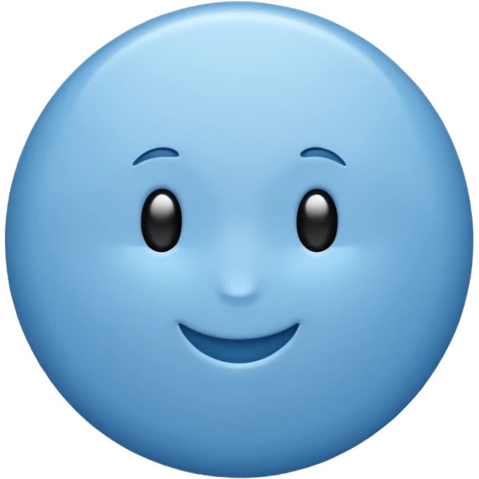Círculo color celeste con un check blanco en su interior  emoji
