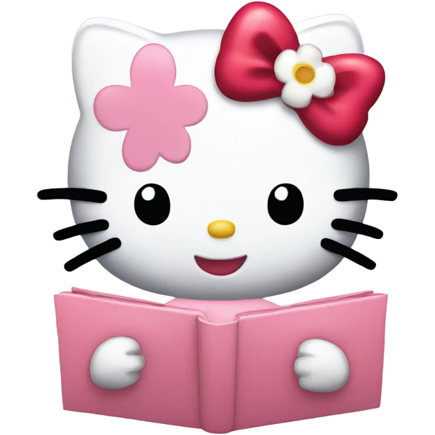 Hello kitty happy emoji