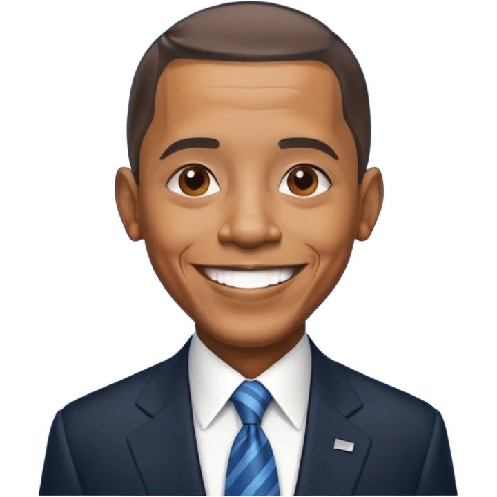 "Create a realistic portrait of Obama with natural lighting & soft background." emoji