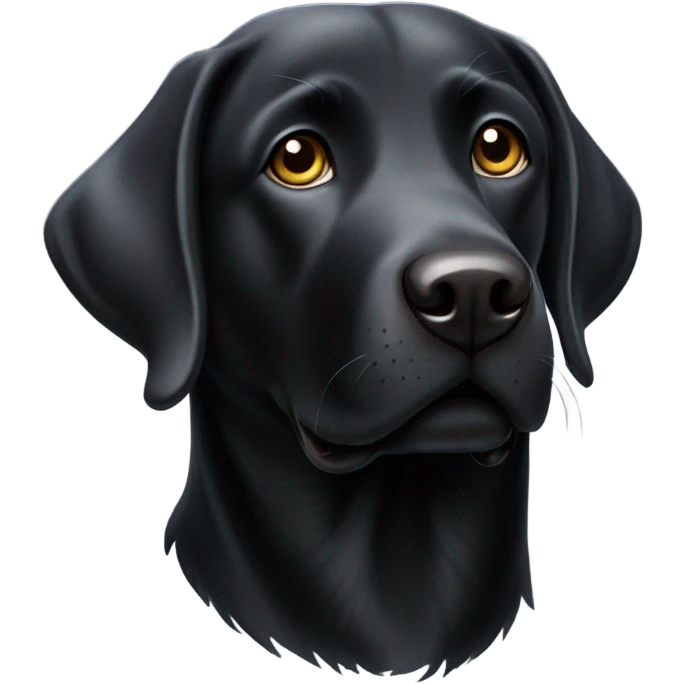black lab black emoji