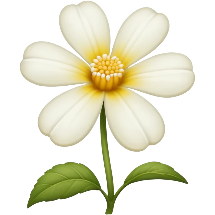 Flor margarita sin verde emoji