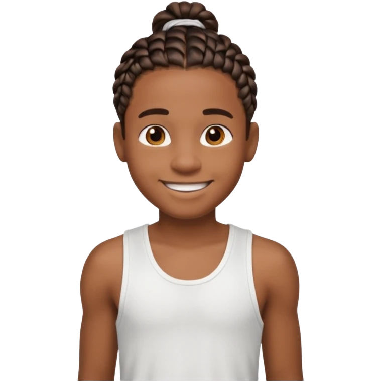 Je veut un garçon qui a des  tresse mi long c un renoi il porte un débardeur blanch emoji