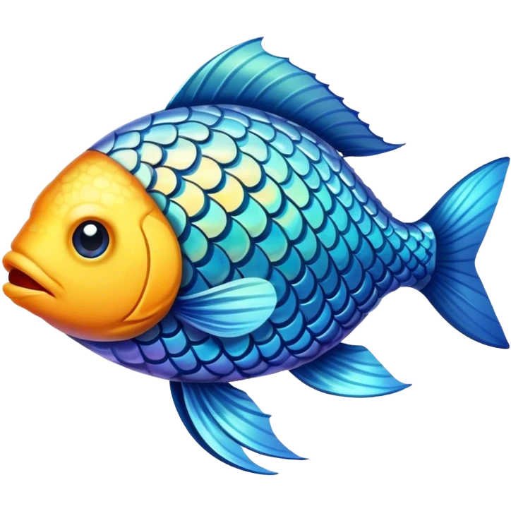 fish on the top if scales  emoji