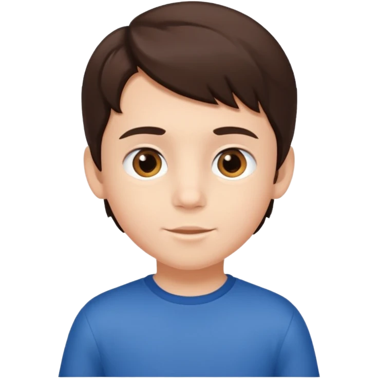 brunette boy 6 years old emoji