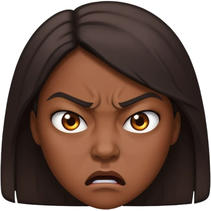 Angry at boyfriend  emoji
