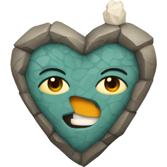 Corazón de piedra  emoji