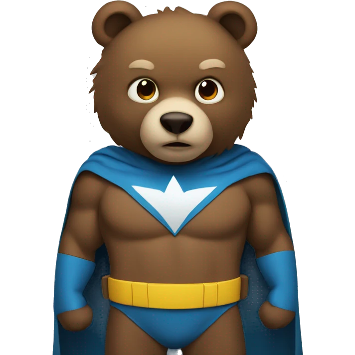 superhero bear emoji