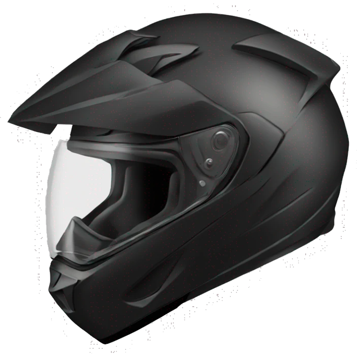 Black Motorcycle helmet profile sport emoji