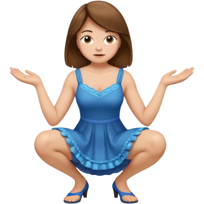 emoji femme brune peau claire qui fait caca emoji