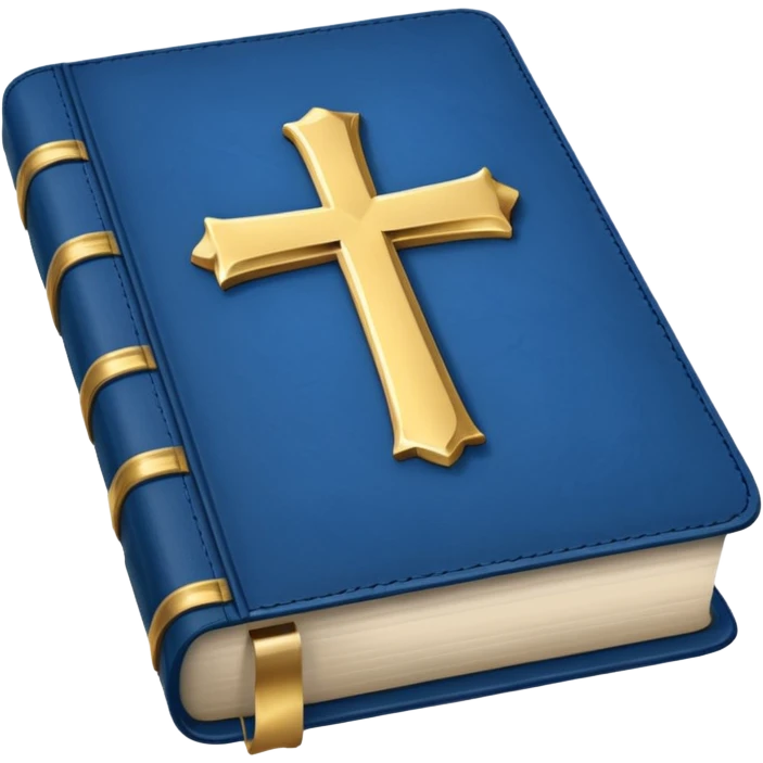 Blue bible emoji