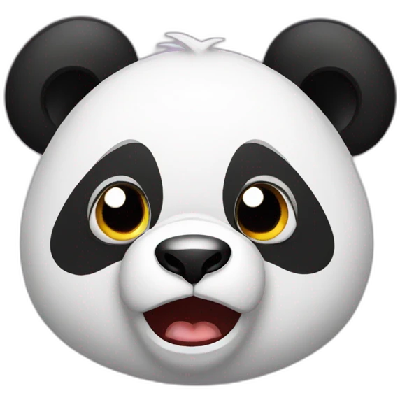Angry panda emoji
