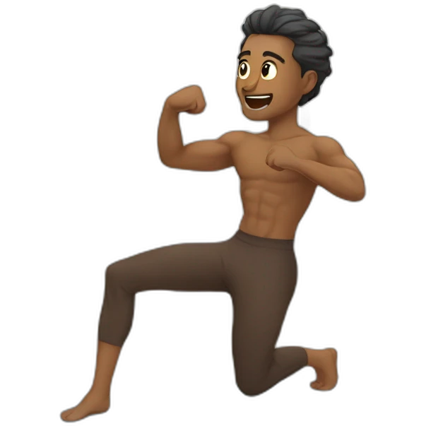 akahda excersise by man emoji