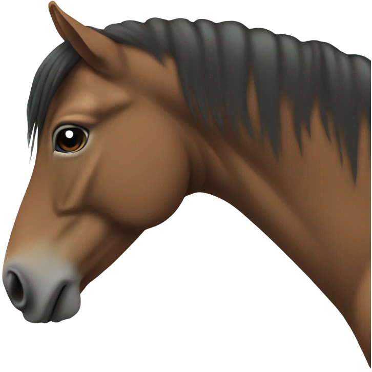 horse looking from the side emoji