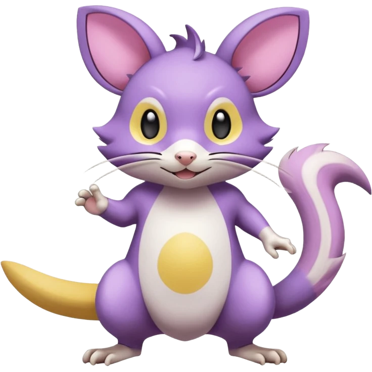 Rattata-Emolga-Pachirisu-Cacomistl-Fakemon-hybrid-creature (full body) emoji