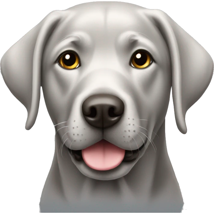 Silver Labrador  emoji