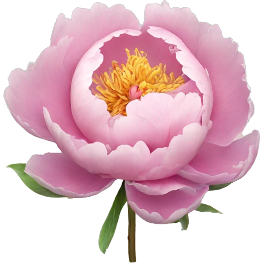 Pastell peony emoji