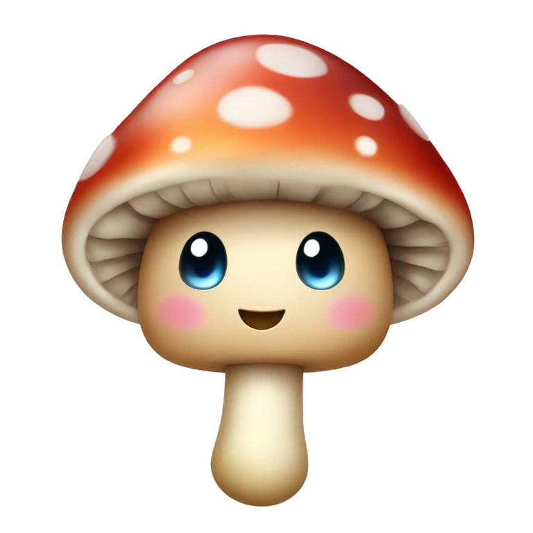 Cute sparkling fairy mushroom emoji