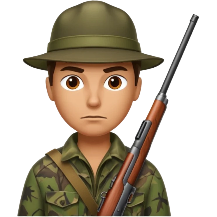 Hunter with shotgun emoji