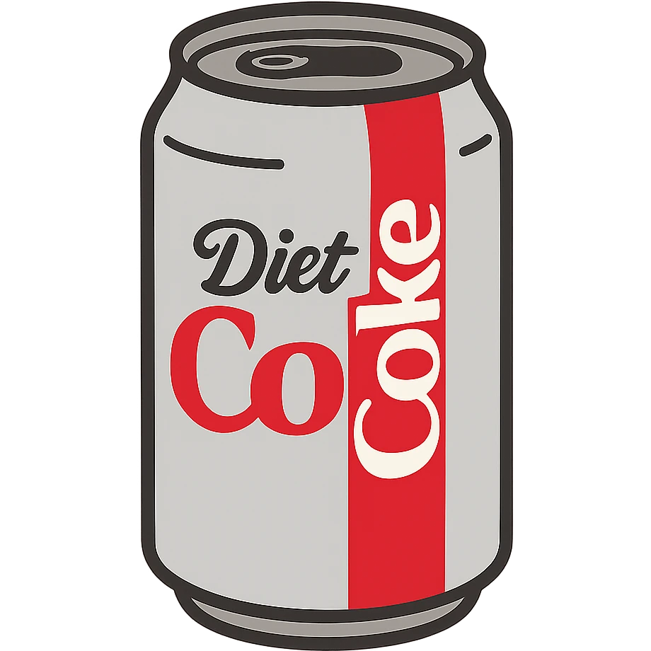 flat toon diet coke emoji