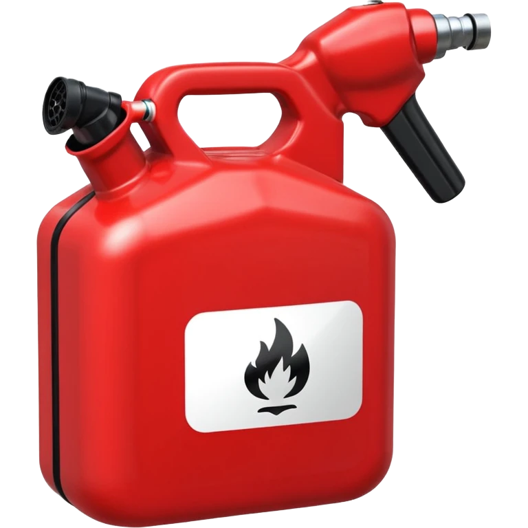 2d red gas can ios emoji with black nozzle emoji