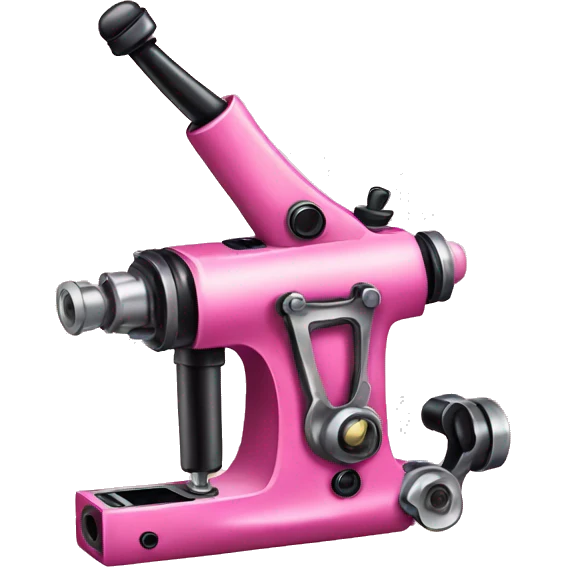Pink tattoo machine emoji
