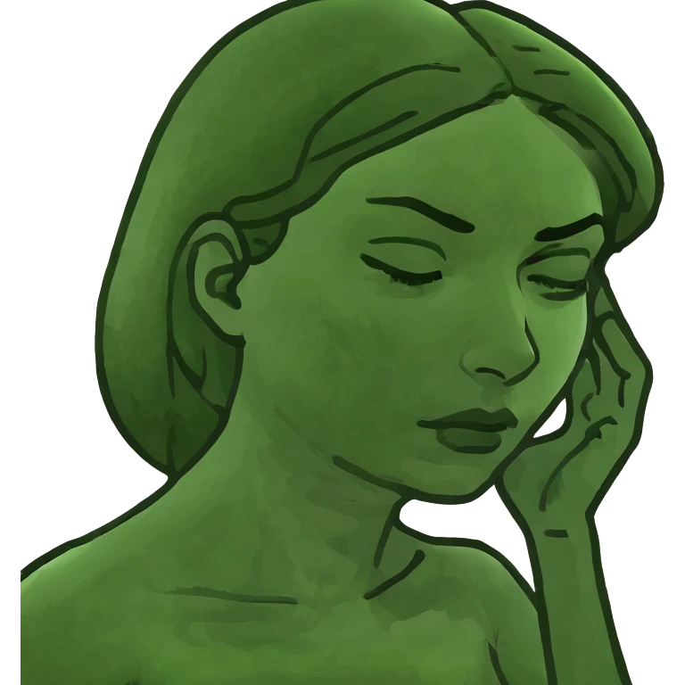 Woman with a headache emoji