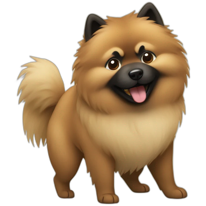 Eurasier make a dab emoji