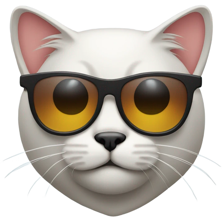 Cat with sunglasses emoji