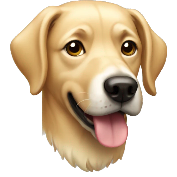 blonde dog emoji