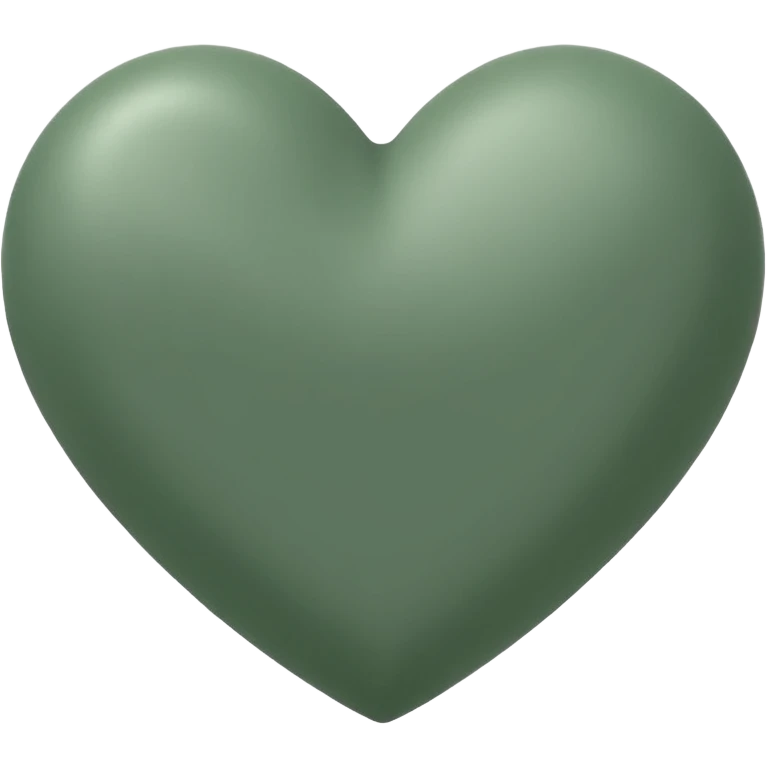 sage green heart emoji