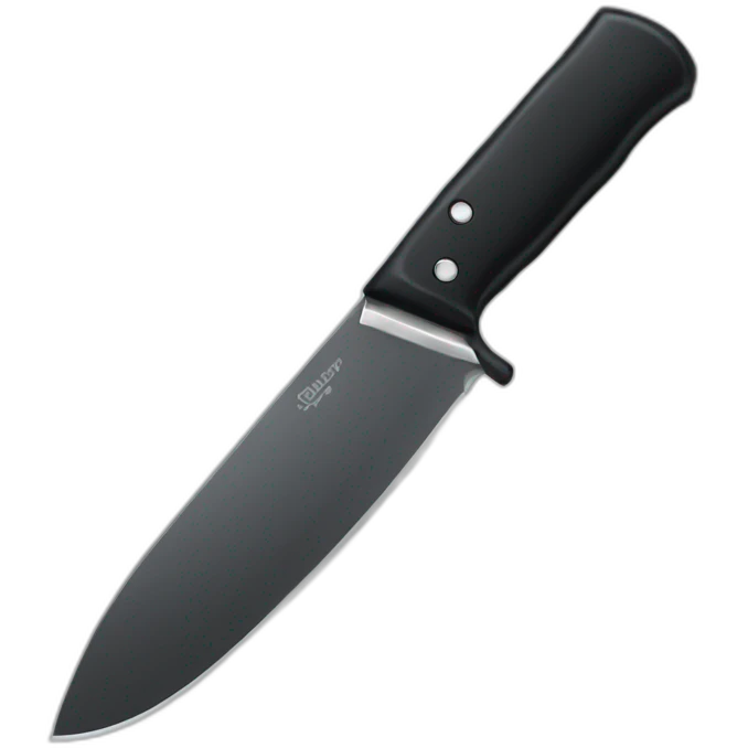 black knife emoji
