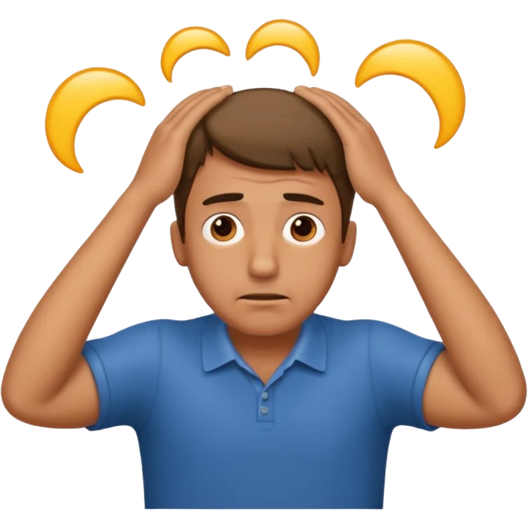 confused dad with hands on his head emoji