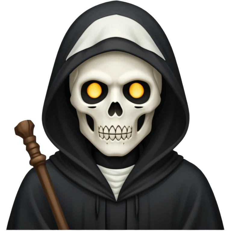 Grim reaper in white emoji