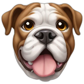 Bulldog ingles cuerpo emoji