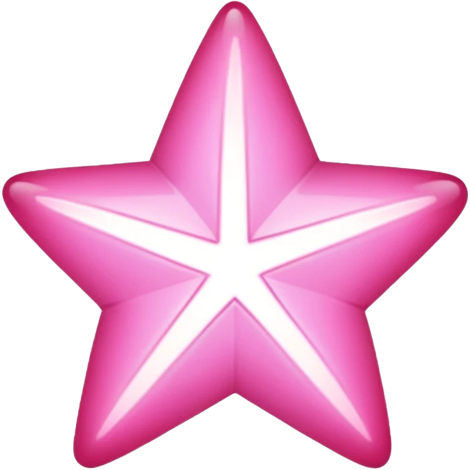 Pink star emoji