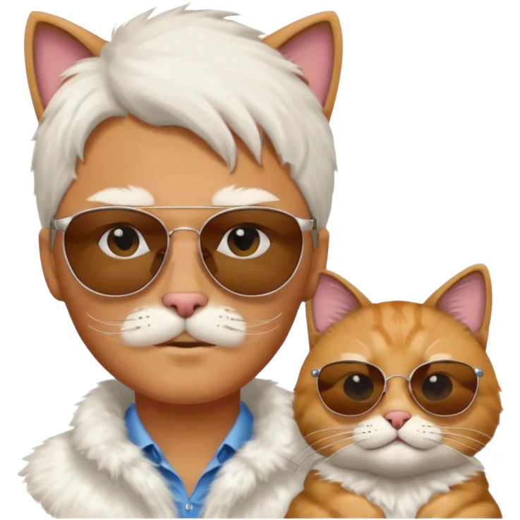 Can you make these emojis one 😎😼 emoji