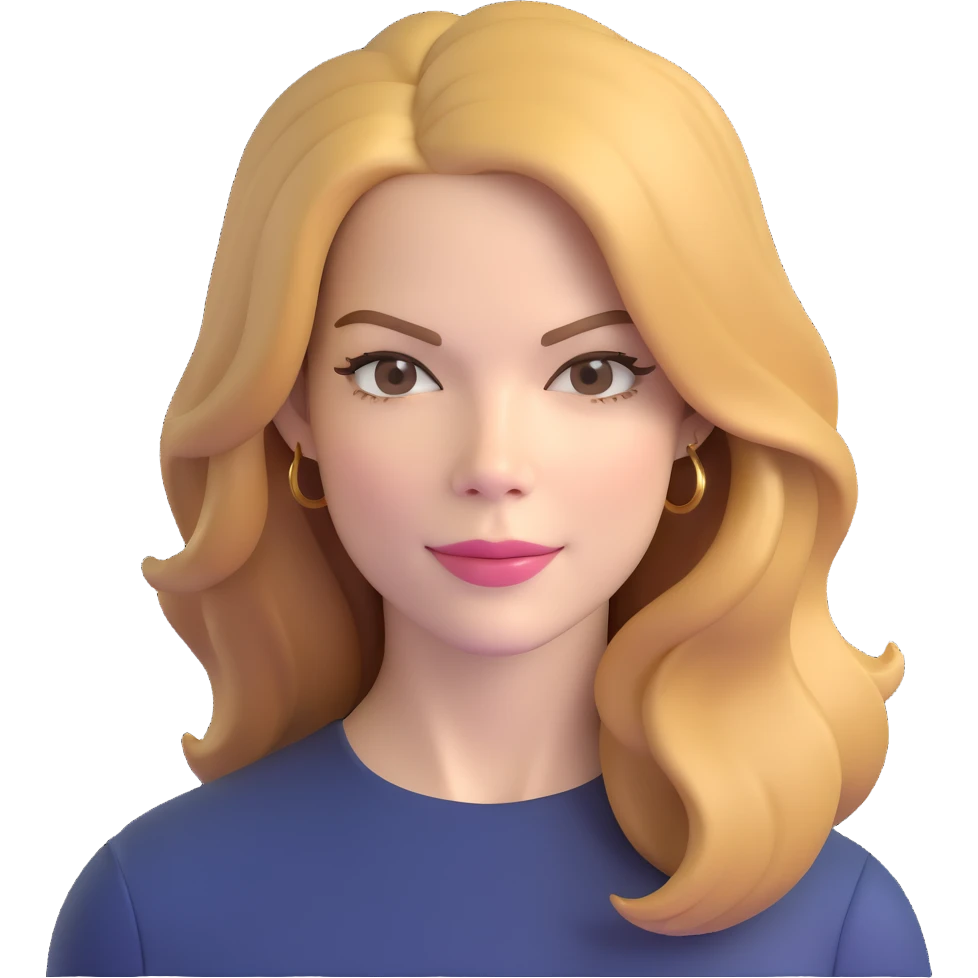 Michelle Monaghan with honey blonde hair, female actress portrait emoji