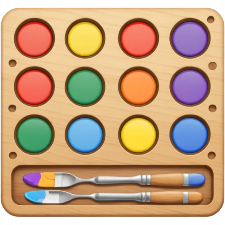 Painter palette emoji