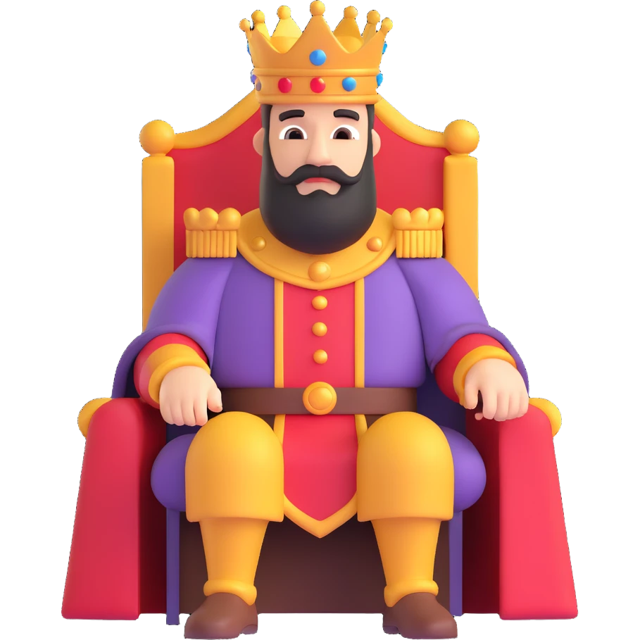 The sinister king emoji