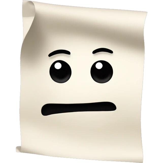 PAPER WITH TEXT emoji