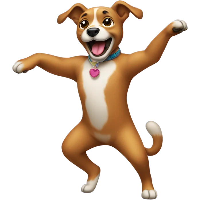 dog dancing emoji