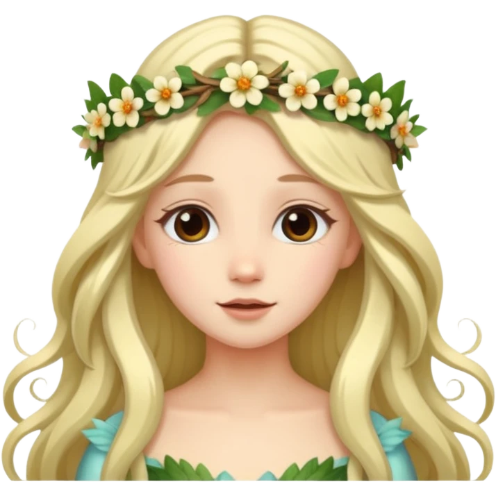 Fairy with Flower Crown emoji