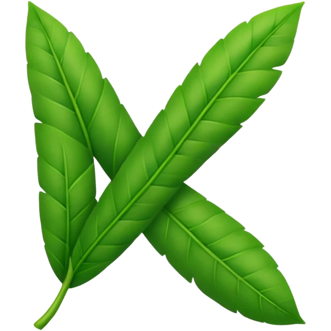 check mark made out of plants emoji