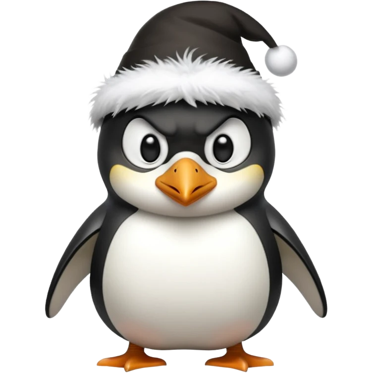 raging penguin with magical hat emoji