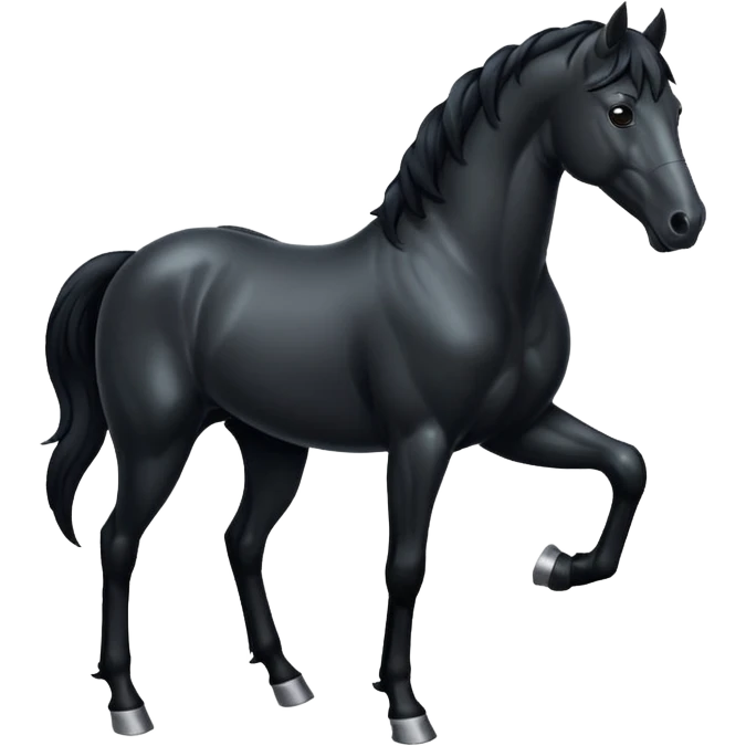 Black horse emoji